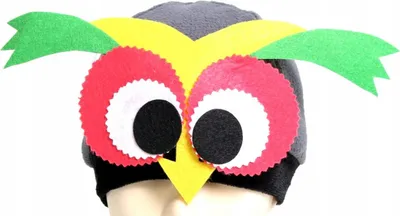 Produktbild von Eule Mütze Plüsch & Filz Kostüm Accessoire - Tiermütze für Theater & Fasching Uni