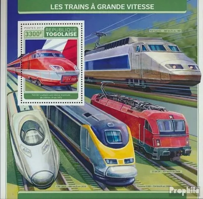 Produktbild von Briefmarken Togo 2017 Mi Block 1461 (kompl. Ausgabe) postfrisch Schnellzüge