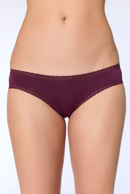 Produktbild von Bio-Baumwoll-Slip mit Spitze – 4er Pack