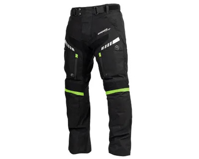 Obrázek produktu pro Kalhoty moto pánské FIORANO textilní černé/zelené 2XL