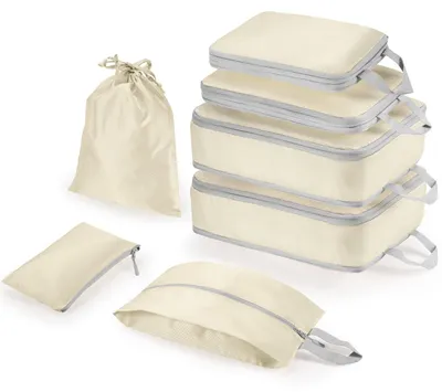 Productafbeelding van Set van 7 compressiepakzakken - Waterdichte organizers voor koffers