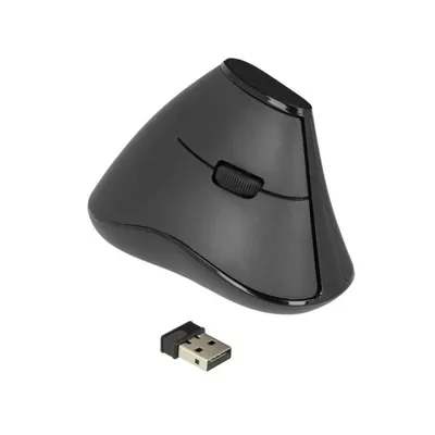 Produktbild von Delock Ergonomische vertikal optische 5-Tasten Maus 2,4 GHz kabellos - Lautlos