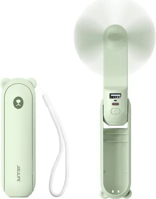 Zdjęcie produktu dla JisuLife Life8, Miętowy, Wentylator ręczny, 660 min, 2880 min, 1 szt., Litowo-jonowa (Li-Ion)