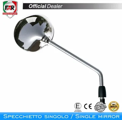Image de Rétroviseur de guidon réversible approuvé FAR 7305 Chrome pour Piaggio