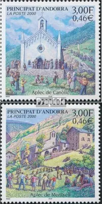 Produktbild von Briefmarken Andorra - Französische Post 2000 Mi 552-553 (kompl.Ausg.) postfrisch Dorffeste