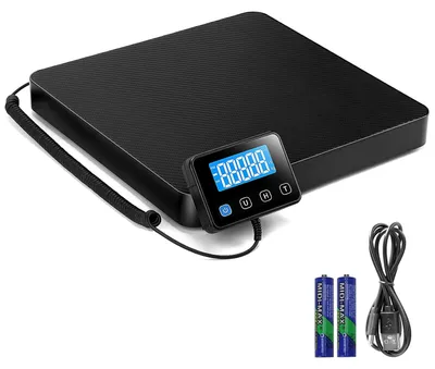 Productafbeelding van Platformweegschaal 200 kg x 10 g, aluminium staal, LCD, voor pakketten