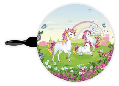 Immagine prodotto di Campanello da bicicletta Unicorno nel prato 60 mm - bbeBells 52428 - Campanello, sonaglio