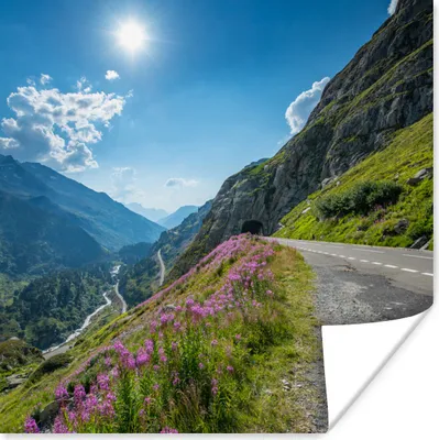 Produktbild von MuchoWow® Poster Schweiz - Alpen - Natur 75x75 cm - Wand Dekoration