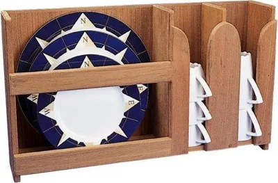 Immagine prodotto di Vassoio per piatti e tazze in teak ARC Marine