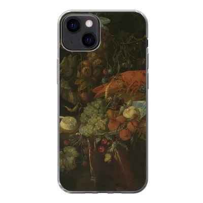 Produktbild von MuchoWow® Handyhülle Schutzhülle Hülle für iPhone 13 Stilleben mit Obst und einem Hummer - Gemälde von Jan Davidsz. de Heem Silikon Softcase Handy Hülle - Karteninhaber