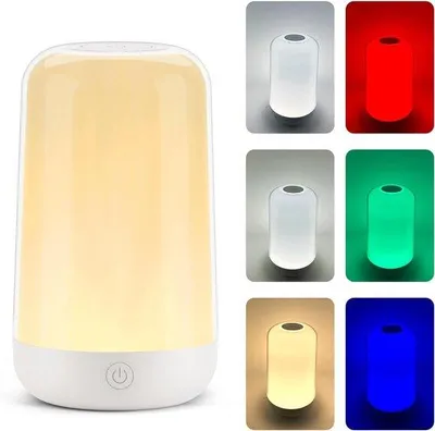 Immagine prodotto di Lampada da comodino a LED, portatile, ricaricabile e senza fili, con luce bianca a 3 tonalità per camera da letto e soggiorno
