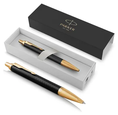 Immagine prodotto di PARKER Kugelschreiber IM     Premium Black/Gold       M Blau Geschenkbox