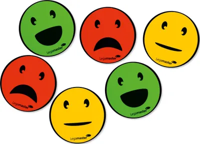Immagine prodotto di Emoticona magnetica Legamaster 7-123304 sort 50mm 6 pz./confezione.