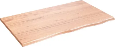 Immagine prodotto di Piano tavolo vidaXL marrone chiaro 100x60x2 cm in legno massello di rovere trattato