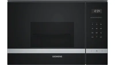 Produktbild von Siemens iQ500 BE525LMS0 Einbau-Mikrowelle Kombi-Mikrowelle 20 L 800 W Schwarz, Edelstahl
