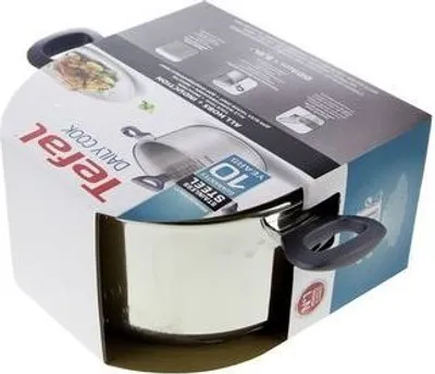 Produktbild von Tefal Daily Cook G7124645, 4,5 l, Rund, Edelstahl, Edelstahl, Edelstahl, Grau
