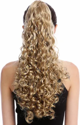 Produktbild von WIG ME UP Zopf Pferdeschwanz Voluminös Locken Hellblond 19AXL-V-22T