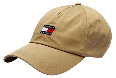 Obrázek produktu pro Tommy Jeans – Baseballová čepice pro muže, bavlna, model NA1683 (univerzální velikost), barva: béžová