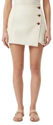 Produktbild von Zara Damen Minirock elegant cremefarben M