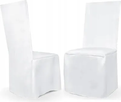 Produktbild von Stuhlhusse weiß matt universell Hochzeit Geburtstag Stuhlbezug