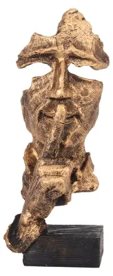 Abstract Denker-Standbild aus Harz, 17x7,6x6 cm, antik