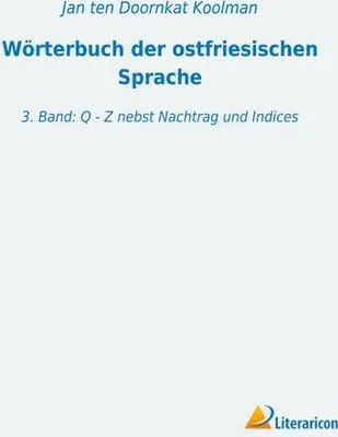 Produktbild von Wörterbuch der ostfriesischen Sprache