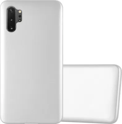 Immagine prodotto di Cadorabo custodia protettiva per Samsung Galaxy NOTE 10 PLUS in argento custodia del telefono cellulare custodia in silicone TPU custodia cover case