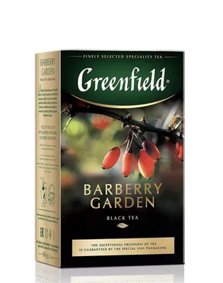 Produktbild von Greenfield Schwarzer Tee Barberry Garden lose 100g Schwarztee Berberitze
