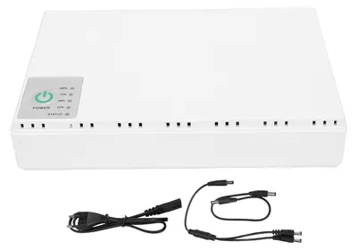 Productafbeelding van Onderbrekingsvrije stroomvoorziening, 8800 mAh, batterijback-up met USB-gelijkstroom-POE-aansluitingen voor routers, modems, camera's, met EU-stekker