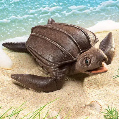 Produktbild von Folkmanis Handpuppe Lederschildkröte 2920