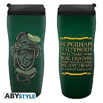 Produktbild von Harry Potter Reisetasse (Travel Mug) Slytherin (350 ml)