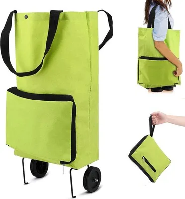 Immagine prodotto di Carrello pieghevole per la spesa - Carrello per la spesa - Carrello per la spesa - Carrello per la spesa - Cesto pieghevole - Cesto per la spesa - Carrello pieghevole per la spesa - Carrello 3-in-1 - Funzione di carrello a mano - Carrello per la spesa - Pieghevole - Idrorepellente - Tessuto Oxford 600D