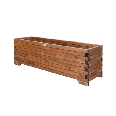 Obrázok produktu pre Greenspot Drevený Kvetináč - 120x35cm Palisandrové drevo hnedé