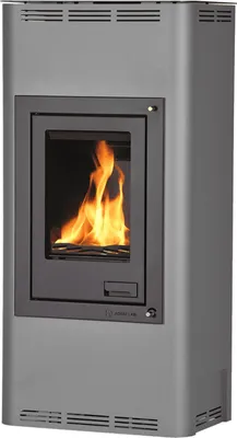 Image de HS FLAMINGO poêle-cheminée AQUAFLAM 12 avec échangeur de chaleur régulation de base gris
