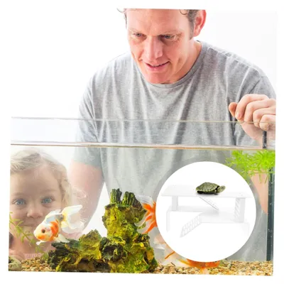 Produktbild von Kunststoffplattform für Schildkröten im Terrarium als Sonnenplatz und Kletterterrasse