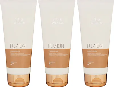 Produktbild von Wella Fusion Intense Repair 3 x 200 ml Conditioner für strapaziertes Haar Set