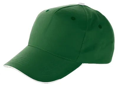 Produktbild von L-Merch - Baseball-Mütze, Sandwichschirm LT3219 (Einheitsgröße) (Grün/Weiß)