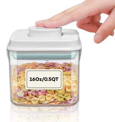 Zdjęcie produktu dla Pojemnik do przechowywania żywności, szczelny, z uszczelką silikonową, pojemność 500 ml