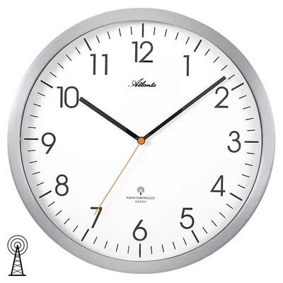 Produktbild von Atlanta Wanduhr, Funk, Ø 30,5 cm, 4382-4