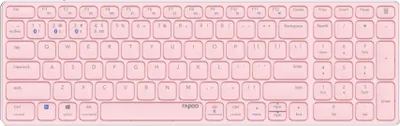 Produktbild von Rapoo E9700M, Kabellos, RF Wireless + Bluetooth, QWERTZ, Pink