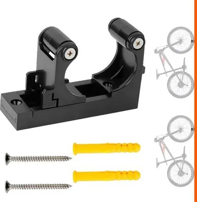 Image de Armoire murale pour vélos - Support à vélos - Rangement de garage - Modèle réglable - 9,9 x 6,2 cm - Multicolore