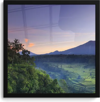 Produktbild von MuchoWow® MuchoWow® Gerahmtes Poster Indonesien - Natur - Reis 40x40 cm - Poster mit zchwarzem Bilderrahmen - Mit Rahmen - Wanddekoration Schlafzimmer