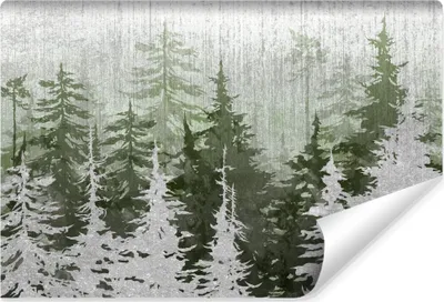 Immagine prodotto di Muralo Carta da parati autoadesiva per il soggiorno TREES Foresta Concreta Astrazione L. 254cm x H. 184cm