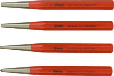Produktbild von CONNEX Körner- und Durchschlagsatz, 4-tlg., Chrom-Vanadium, COXT653104