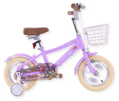 Produktbild von Buxibo - Kinderfahrrad für Mädchen - Luna - 12 Zoll - Lila