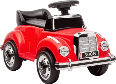 Image de Voiture toboggan pour enfants - Quatre roues - Volant - Espace de rangement - Anti-bascule - PP & Métal - 77,5×41,5×45 cm - Rouge