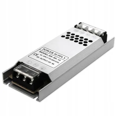 Produktbild von MasterLED LED Trafo 12V DC 60W 5A Ultra Slim Transformator Treiber Netzteil für LED Streifen Möbelbeleuchtung