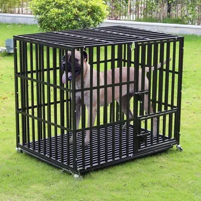 Productafbeelding van Famanu Hondenbank - Stabiel en veilig - 95x57x81 cm - Zwart