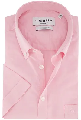 Produktbild von Hemd Ledub Modern Fit kurzarmig rosa mit Brusttasche