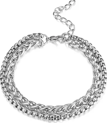 Obrázok produktu pre Náramok EA-32658 Double - Strieborná KP32658